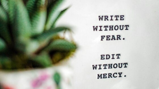Write without fear and edit without mercy